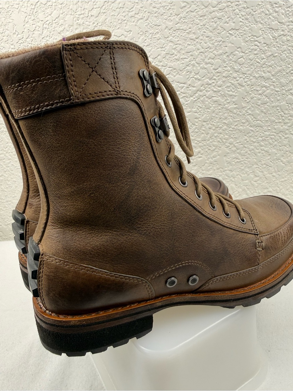 Sorel | Leather Moc Toe Lace-Up Boots Brown | Men's 9.5 - Picture 5 of 14